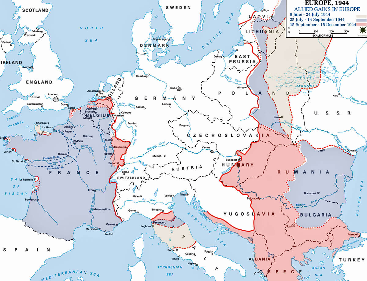 europa karte 1944