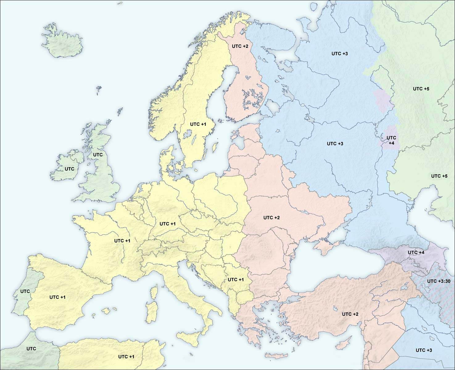 europa zeit zones 2004