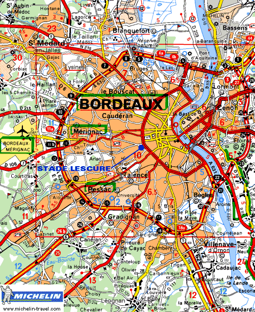 Bordeaux strase karte