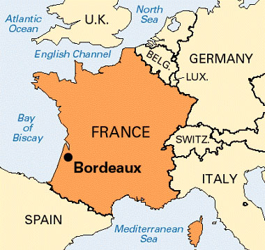 bordeaux karte frankreich