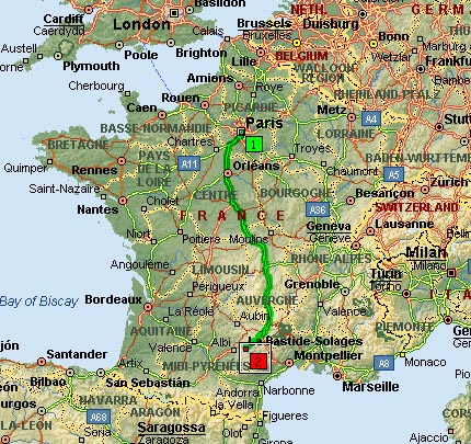 Clermont Ferrand Karte Frankreich Clermont Ferrand Karte Frankreich