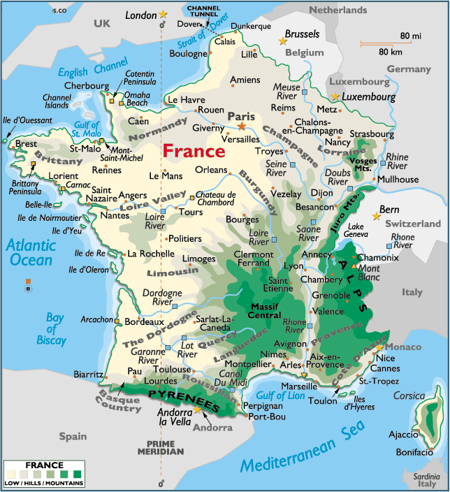 frankreich karten