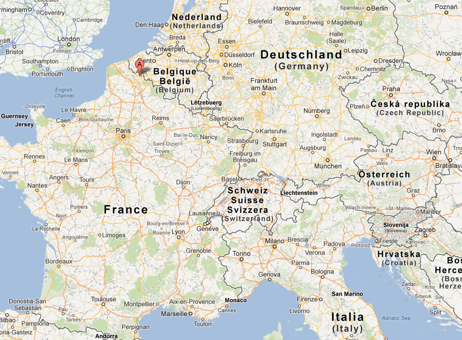 karte von Lille frankreich