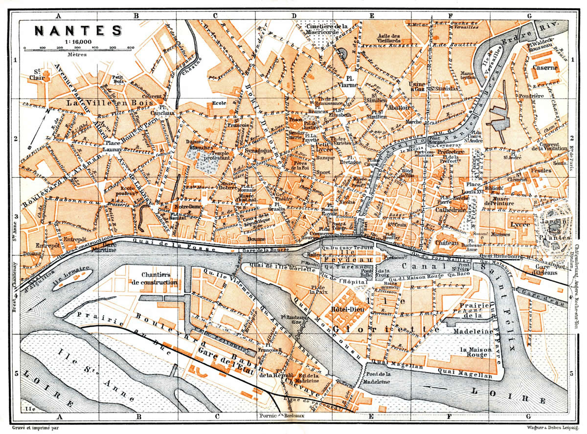 Nantes karte 1899