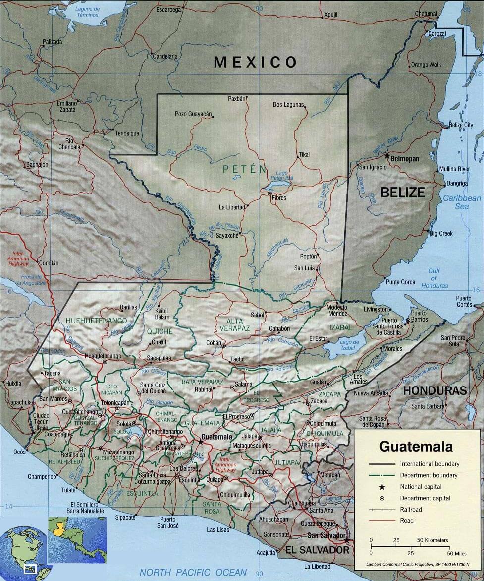 guatemala karte