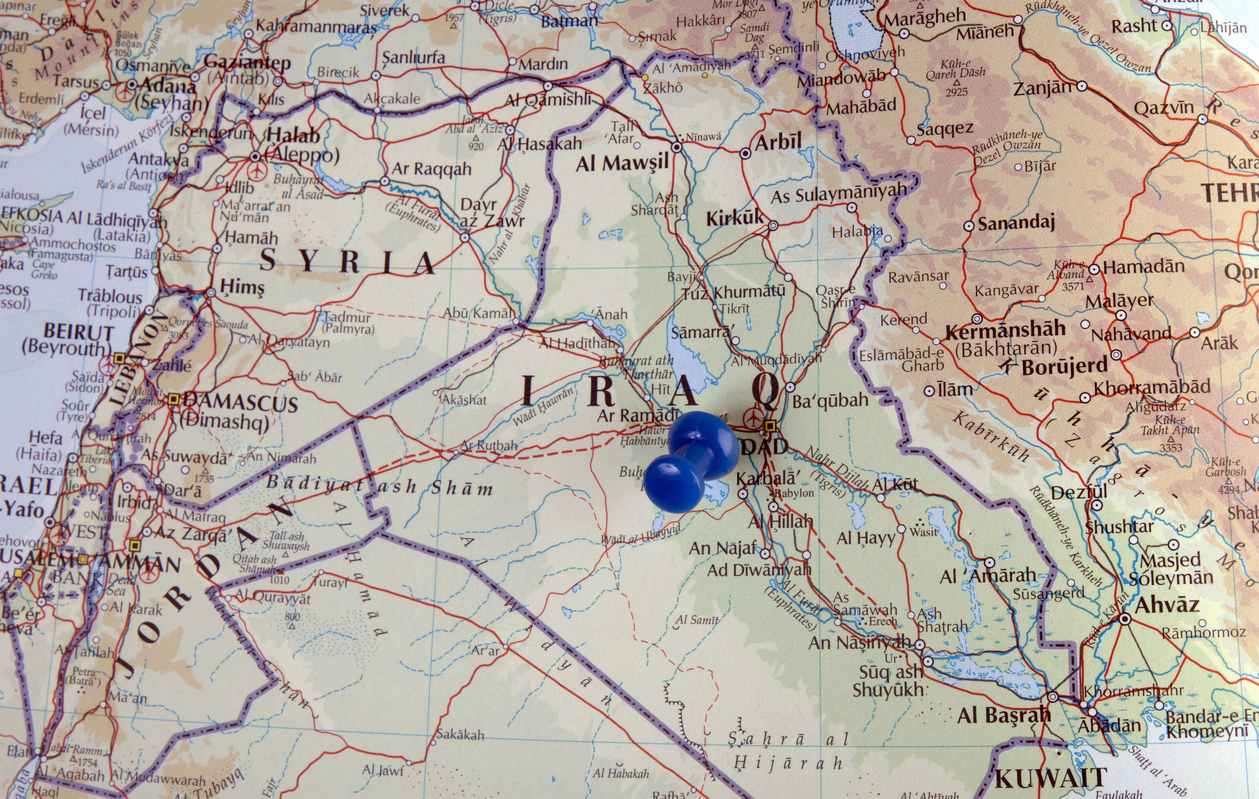 Hochauflosende karte Irak