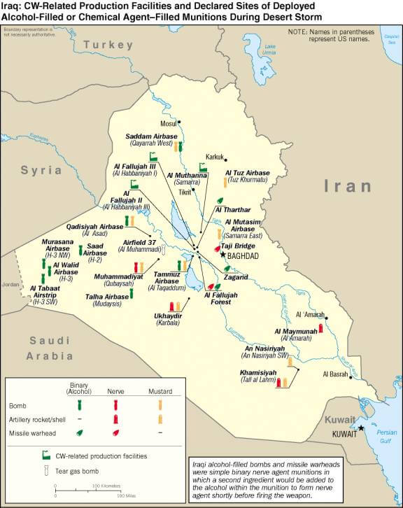 irak krieg karte