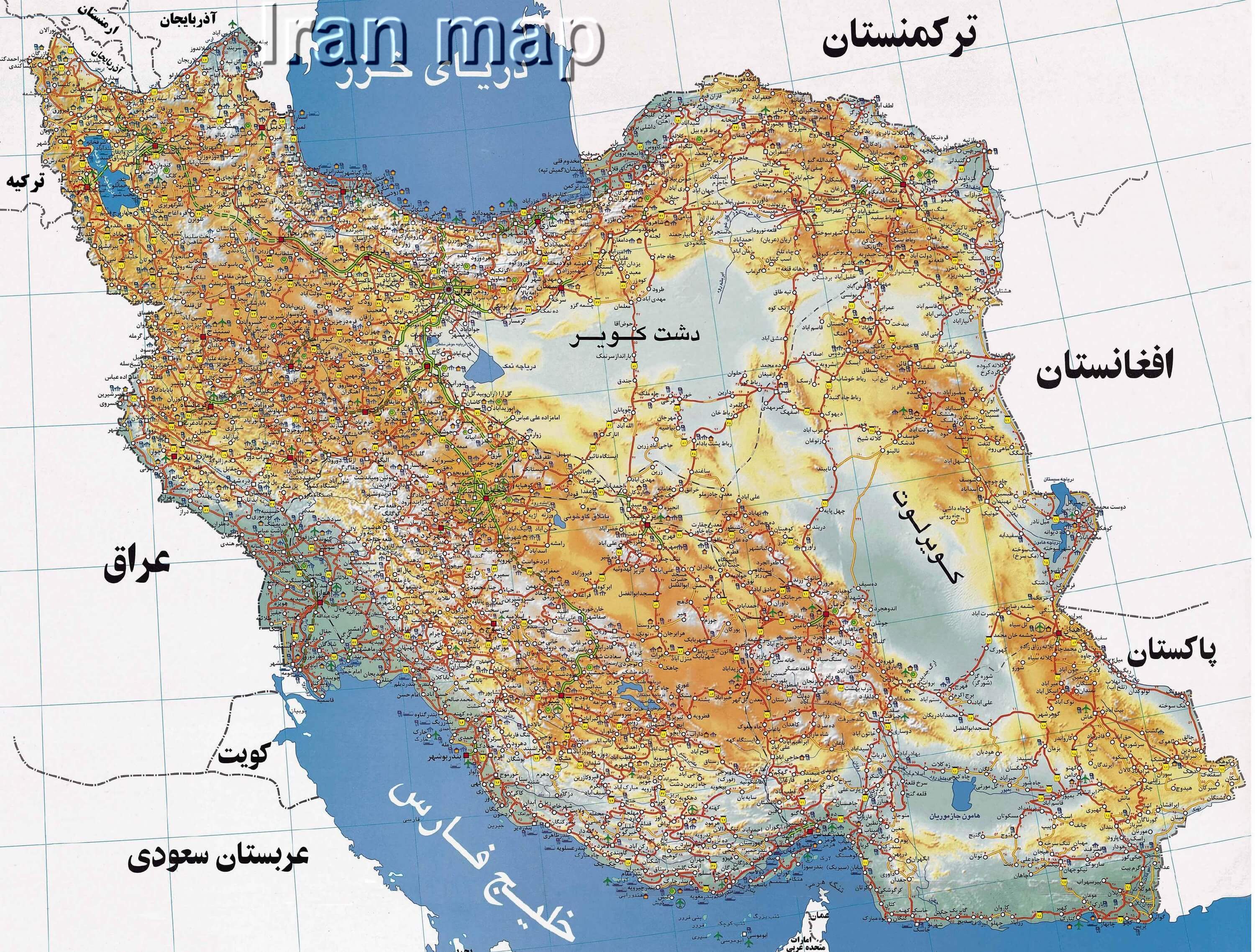 iran karte im persisch b
