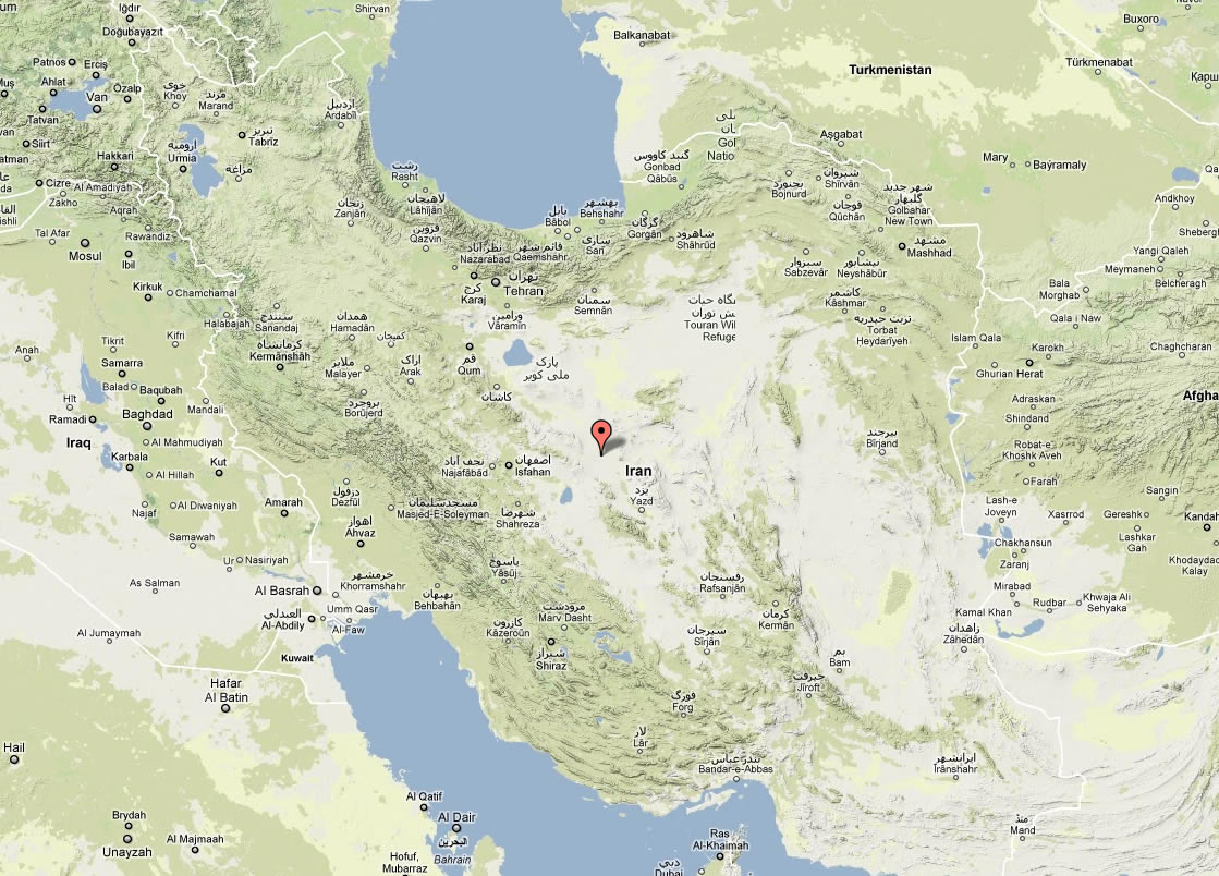 topographisch karte von iran