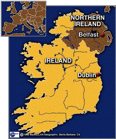 Belfast karte irland