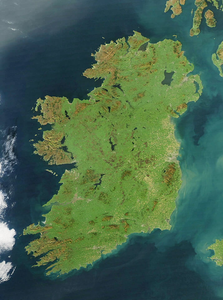 irland satellit bild