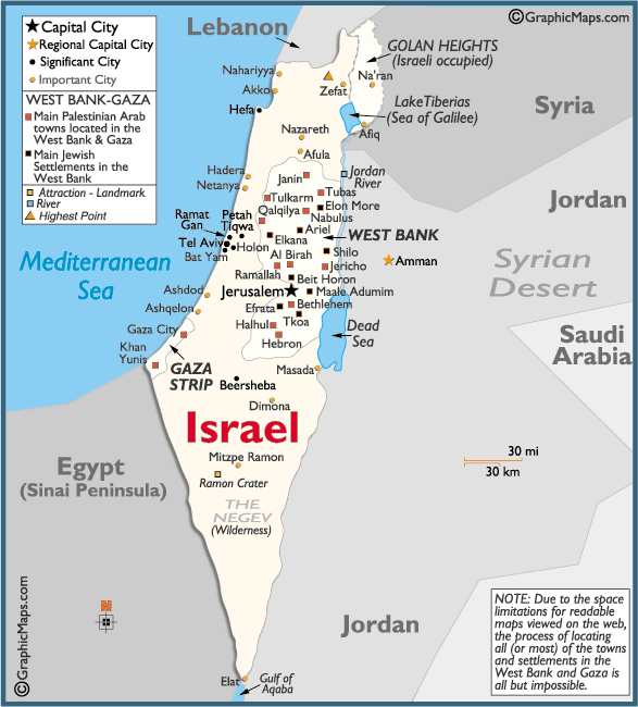 israel karte west bank