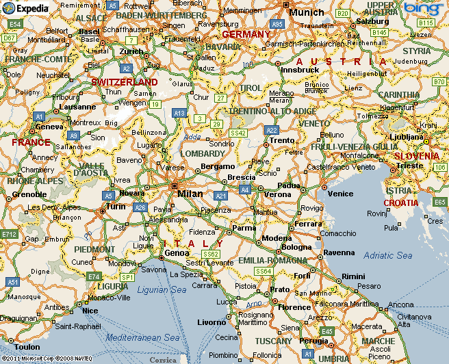 brescia regionen karte