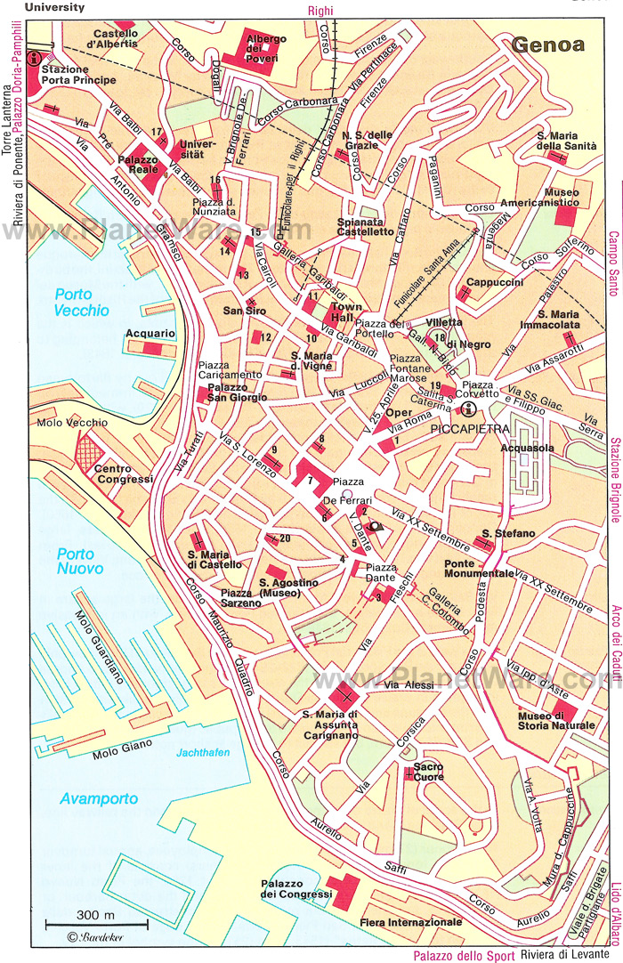 Genoa center karte