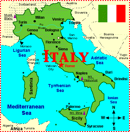 italien farbe karte