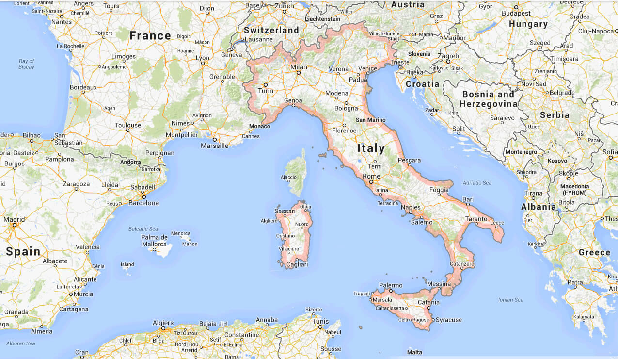 italien google karte