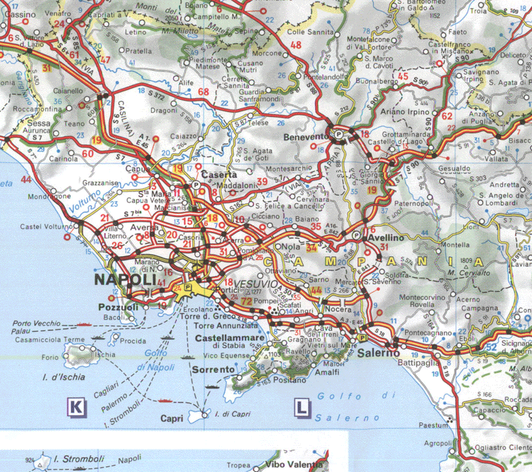 Napoli strase karte