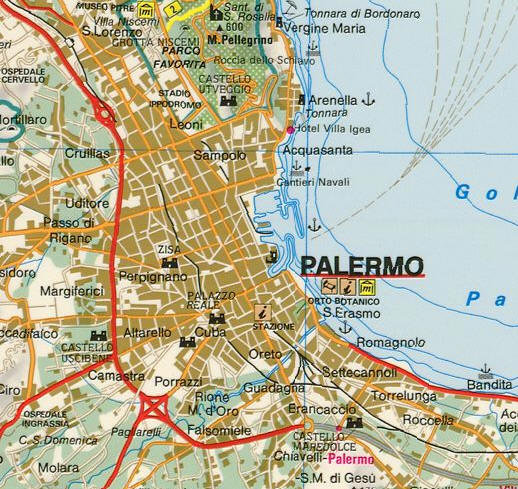 Palermo center karte