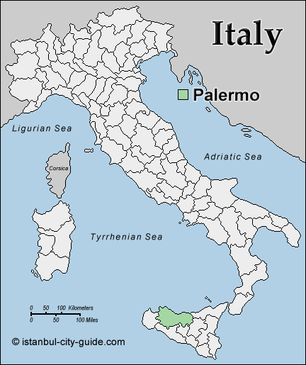 italien karte Palermo