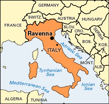 Ravenna karte italien
