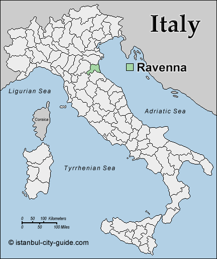 italien Ravenna karte