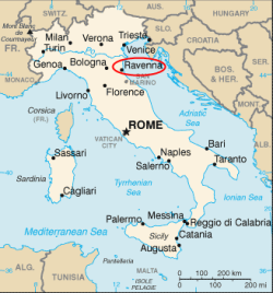 italien karte Ravenna