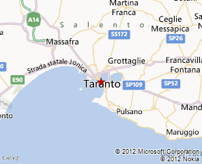 Taranto stadt karte
