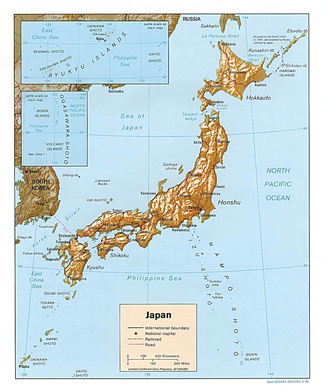 japan linderung karte