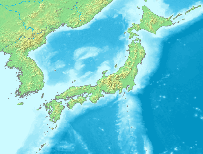 satellit karte von japan