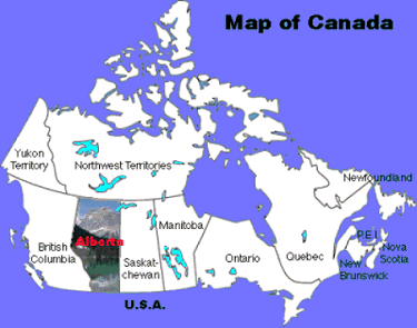 Calgary kanada karte