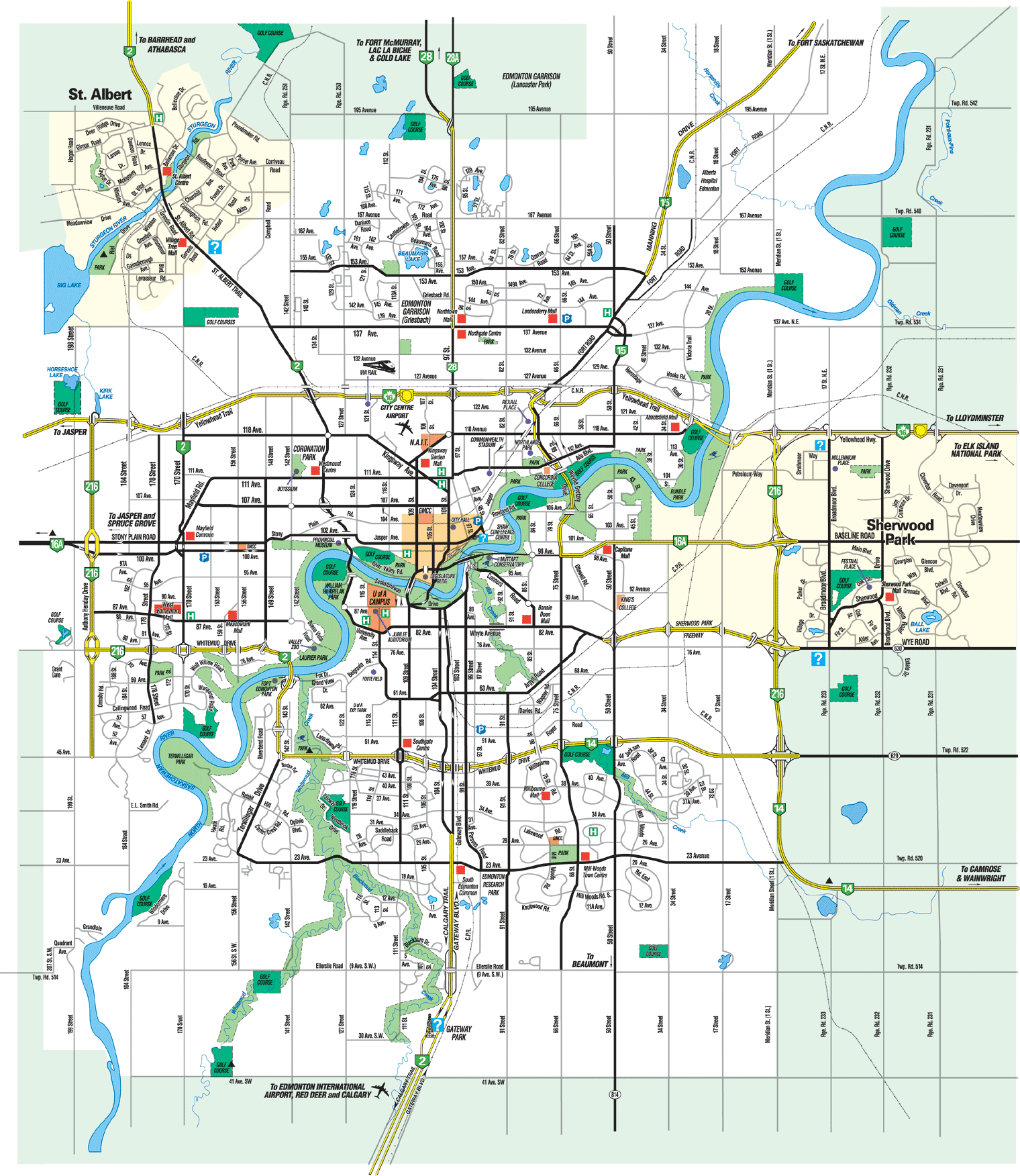Edmonton karte
