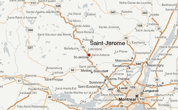 Saint Jerome karte montreal