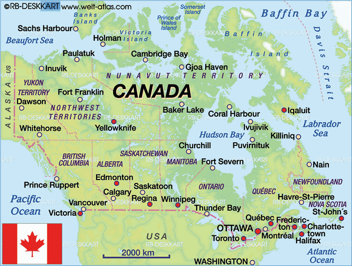 karte von St. John's kanada