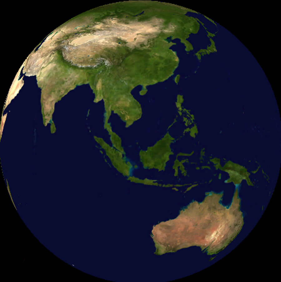malaiischsia auf satellit karte