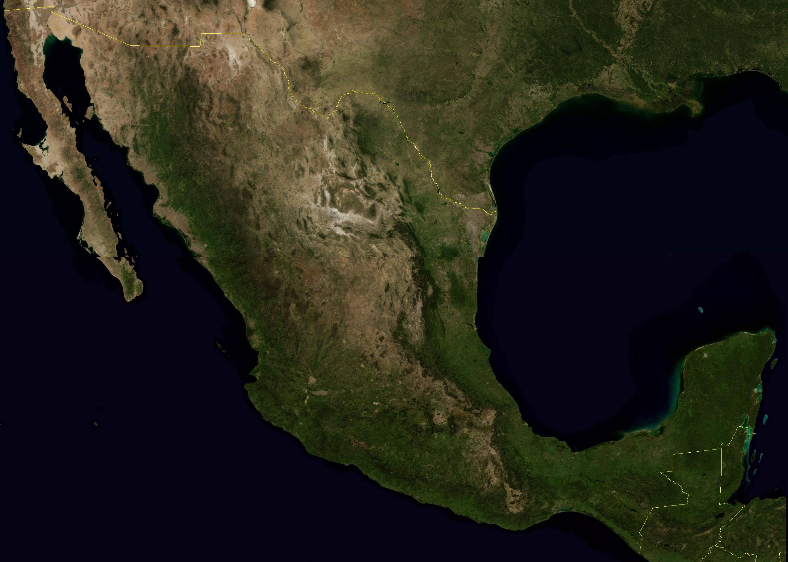satellit bild von mexiko 2004