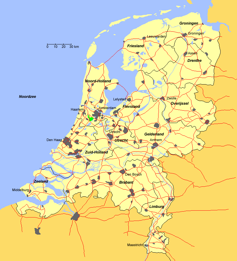 niederlande bevolkerung karte