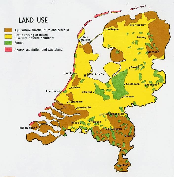 niederlande land karte