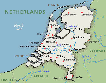 the niederlande karte