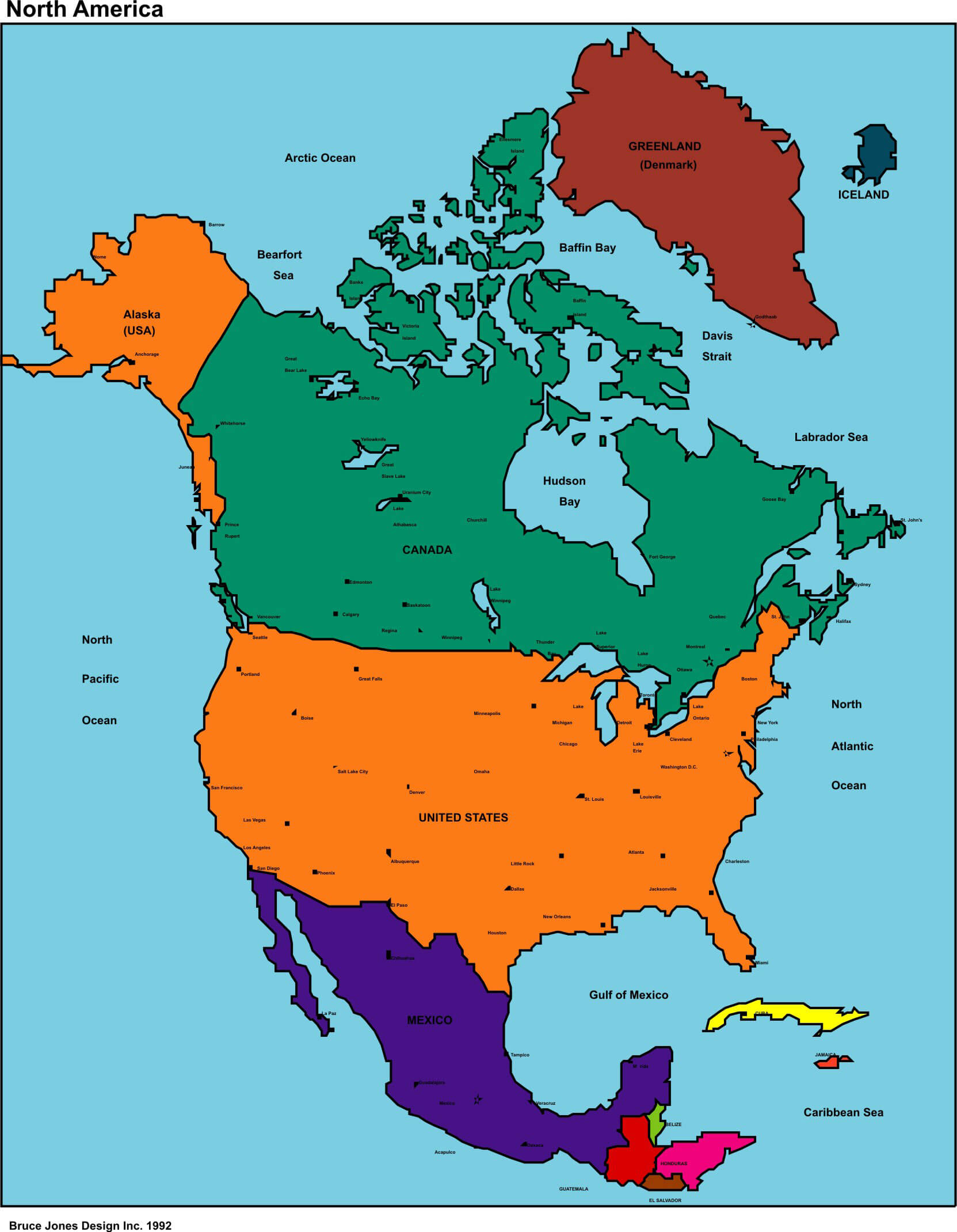 nordlich amerika karten