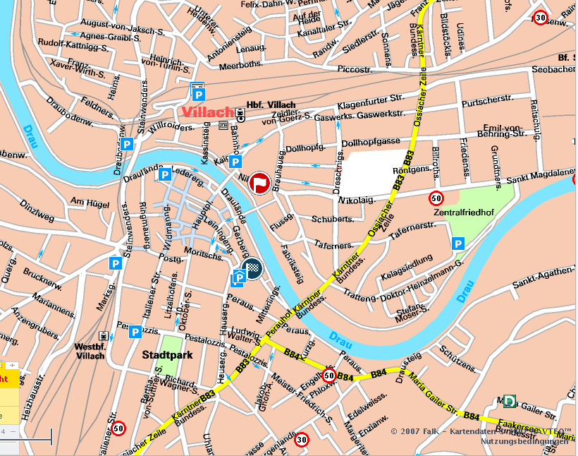 villach tourist map