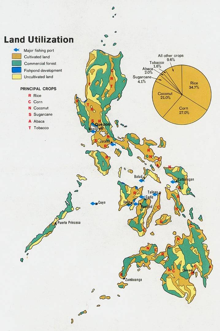 philippinen land karte