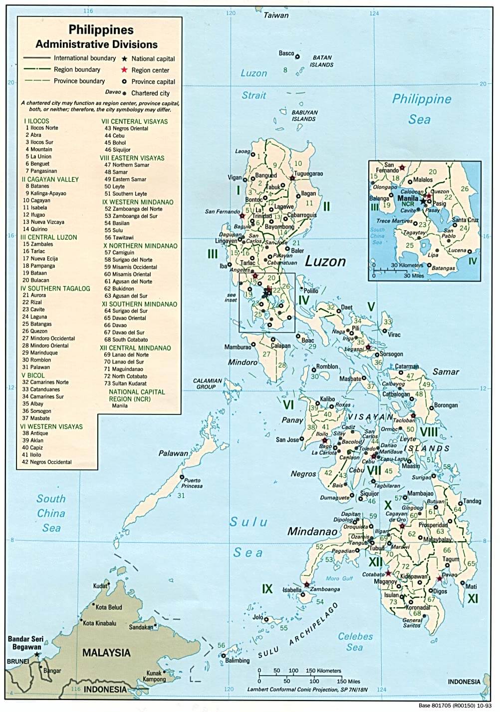 philippinen politisch karte