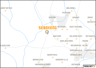 Sebokeng Border Sebokeng Karte - Südafrika