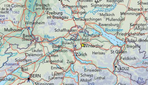 Winterthur region karte