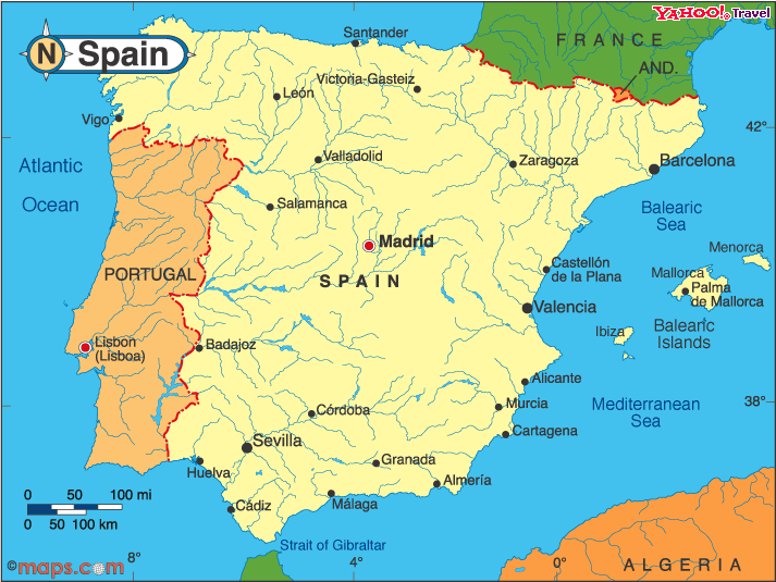 Cartagena karte spanien