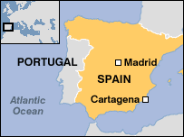 spanien Cartagena karte