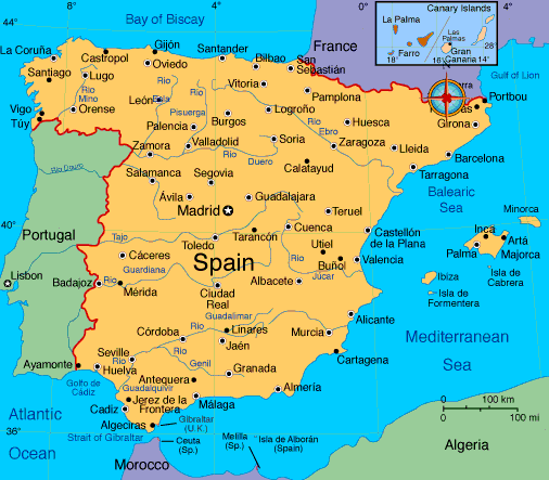 spanien stadte karte