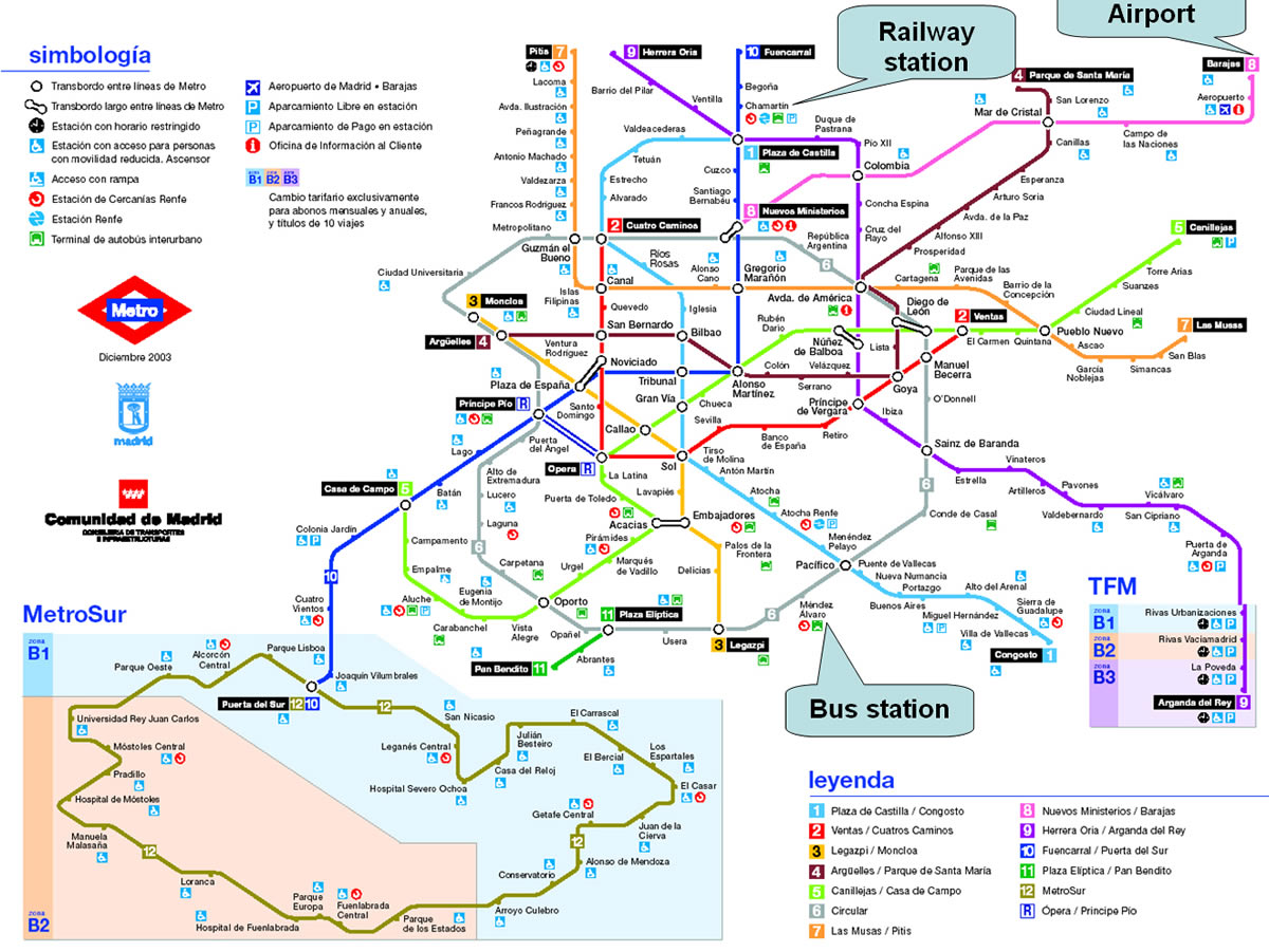 Valladolid metro karte