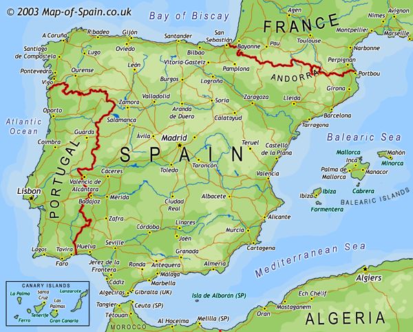 Vigo spanien karte