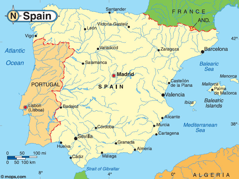spanien karte Vigo